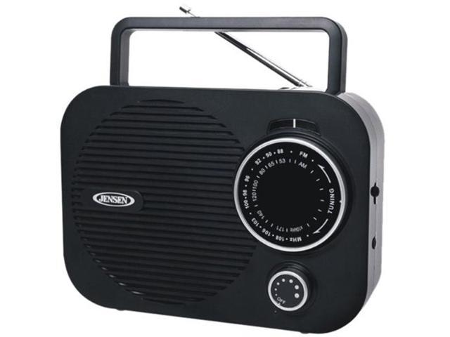 JENSEN Portable AM/FM Radio w/ Aux jack (black) MR-550-BK