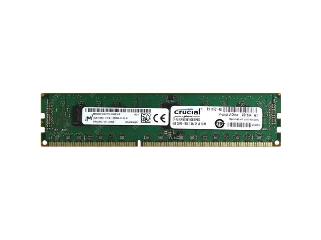 Crucial CT4G3ERSLS8160B 4Gb Ddr3L 1600 Mt/S Pc3-12800 240P Rdimm