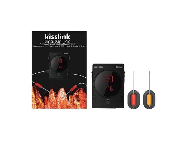 KissLink Smart Grill Pro 6-Channel Bluetooth Wireless Thermometer (2 Probes Included)