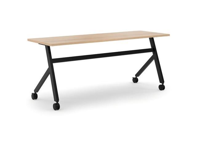 HON Multi-Purpose Table, Flip Base - 72" Table Top Width x 24" Table Top Depth x 1" Table Top Thickness - 29.50" Height