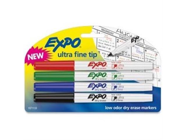 Expo Dry Erase Markers, Ultra Fine Tip - 4 markers