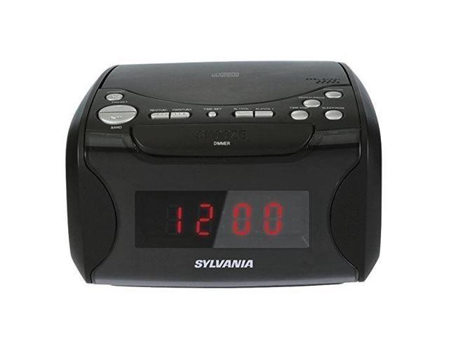 Sylvania Alarm Clock Radio with CD Player and USB Charging - Newegg.com
