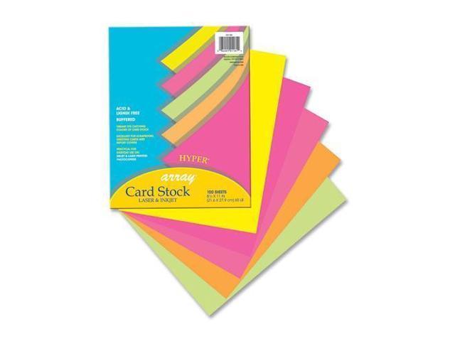 Pacon 101181 Array Printable Multipurpose Card Letter - 8.50" x 11" - 100 / Pack - Assorted