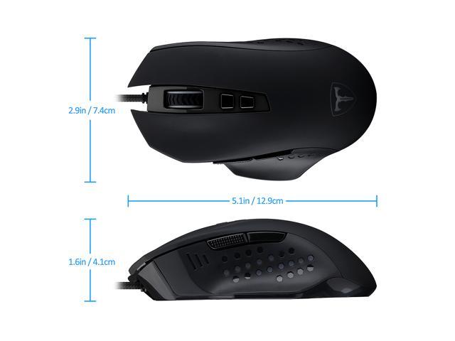 Patazon 16400 DPI Programmable Laser Gaming Mouse 7 Buttons Mice With ...