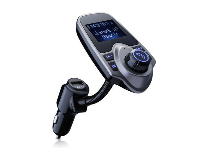 T10 FM Transmitter LCD Bluetooth Car Kit With Dual USB Car Charger For Calling 
