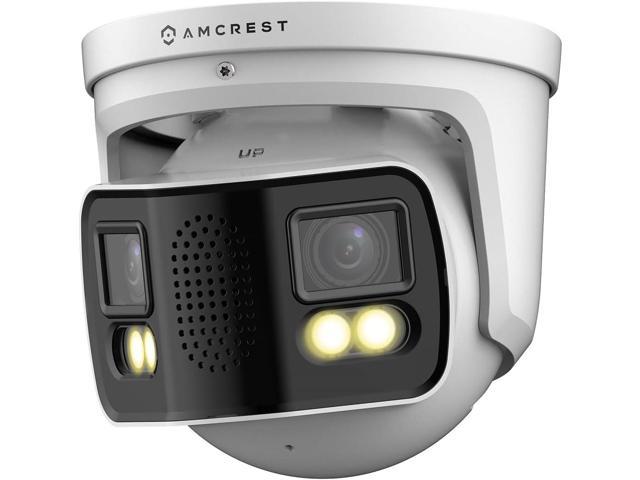 Amcrest Dual Lens K Mp Outdoor Security Poe Camera X K Lenses Poe Ai Turret Ip Camera