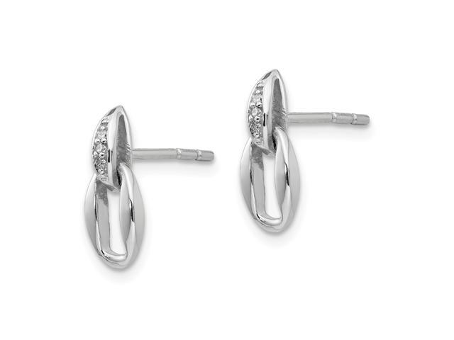 Sterling Silver Rhodium Plated White Ice 01 Ct Diamond Post Earrings 9mm Long X 6mm Wide Newegg Sterling Silver Rhodium Plated White Ice 01 Ct Diamond Post Earrings 9mm Long X 6mm Wide Newegg