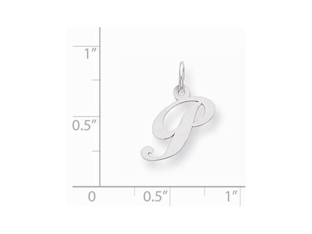 925 Sterling Silver Letter Initial O Charm