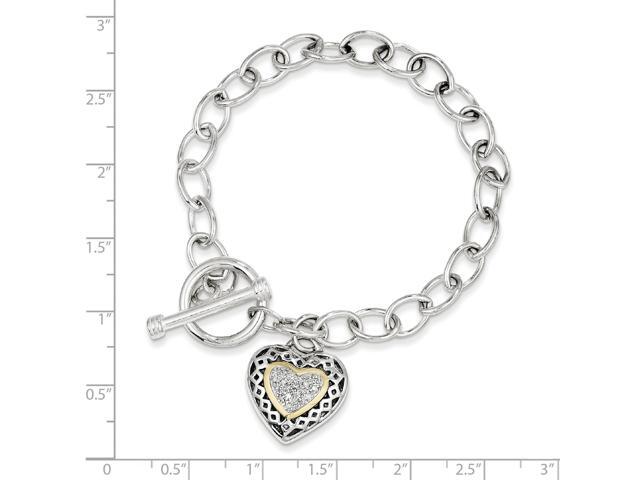 3 STONE LINK BRACELET 14K WHITE GOLD OVER 925 STERLING SILVER W// LAB DIAMONDS