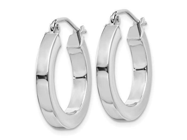 14k White Gold Square Hoop Earrings 20mm Diameter Newegg 14k White Gold Square Hoop Earrings 20mm Diameter Newegg