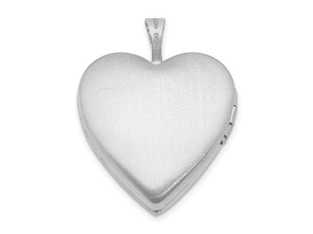 Sterling Silver 20mm Enameled Roses Te Amo Heart Locket