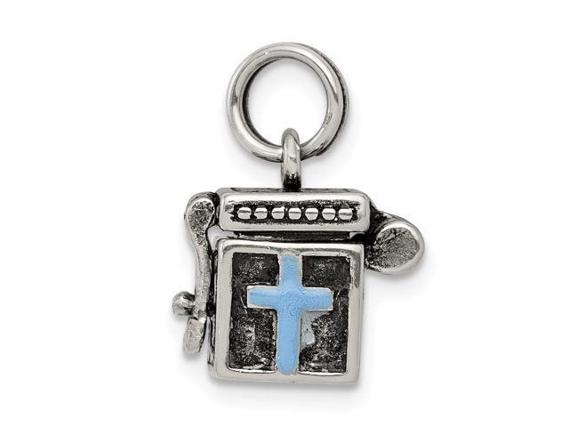 Sterling Silver Dog Charm 0.4IN long x 0.5IN wide