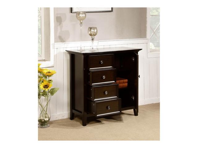 Simpli Home Amherst Medium Storage In Dark American Brown Int Axcamh Med Dab Newegg Com