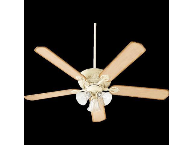 Quorum Chateaux Uni Pack 3 Light Ceiling Fan Persian White