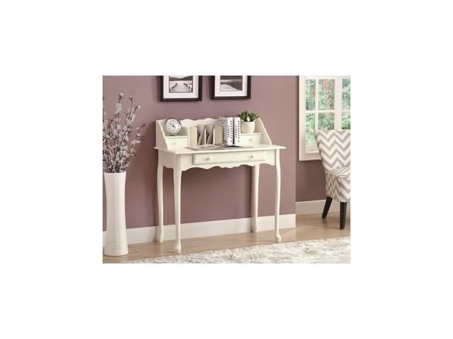 Monarch Specialties Antique White Traditional 36 L Secretary Desk Monarch Specialties Antique White Traditional 36