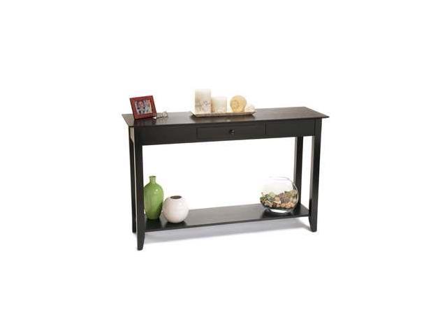 Photo 1 of ***DAMAGED*** Convenience Concepts American Heritage Black Console Table