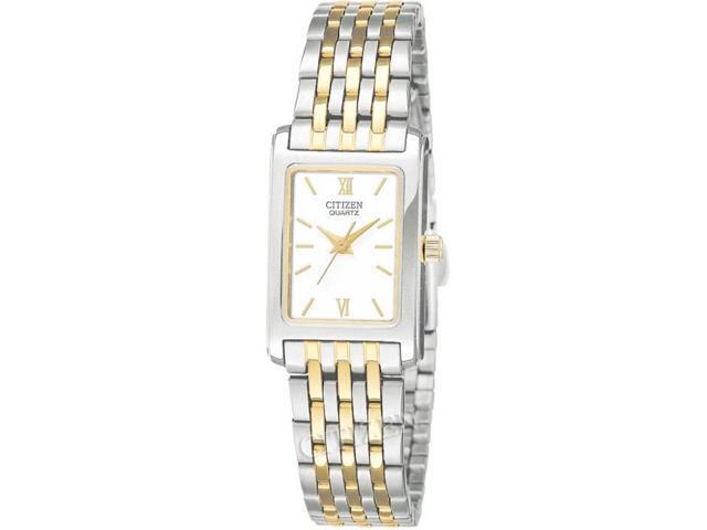 citizen quartz two tone watch