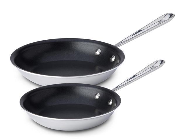 Photo 1 of ***USED WITH MINOR DAMAGE TO COATING*** All-Clad Stainless Steel 8 & 10 Inch 2 Piece Nonstick Fry Pan Set