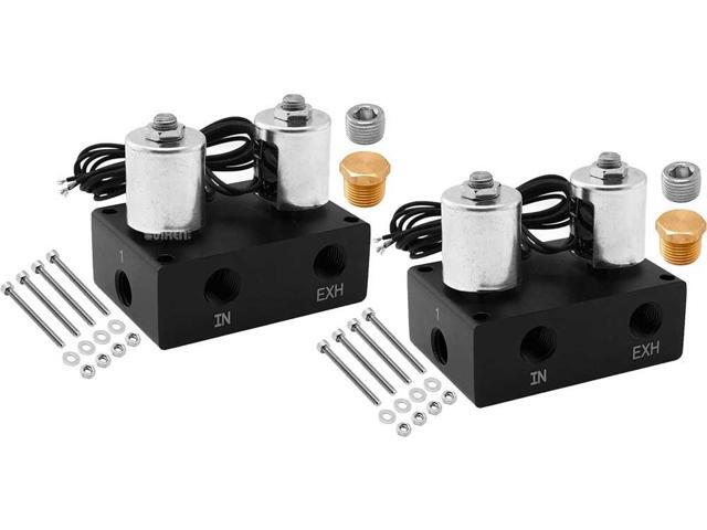 Straight Pneumatic Fitting for 1//4 OD Hose Bundle of Four Fittings VXA7149-4 PTC Vixen Air 1//4 NPT Female Push to Connect