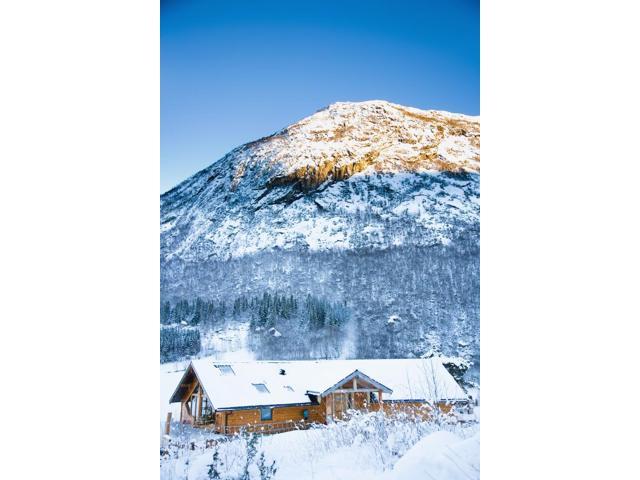 Norway Sognefjord Winter Wonderland Ortnevik Alpine Log Cabin In