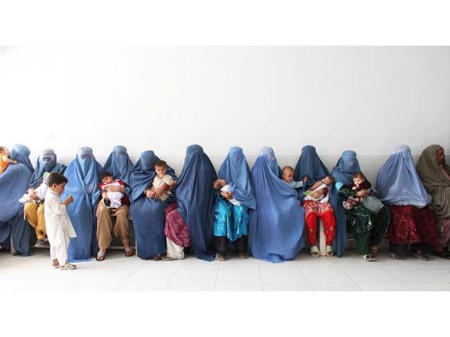 Afghan Women In A Hospital Waiting Room Poster Print By Vwpicsstocktrek Images 17 X 11