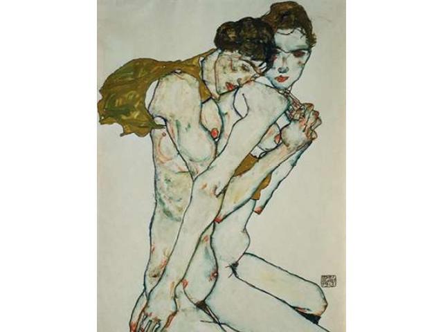 Nude in Green Slip Egon Schiele Reproductions Fine Art Print