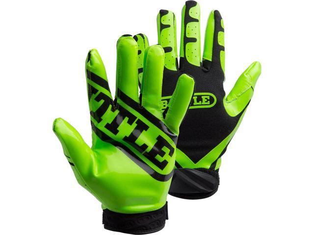 neon green receiver gloves