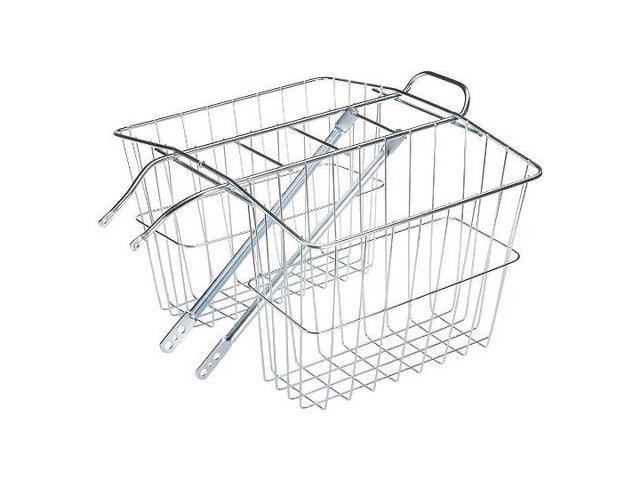 rear twin bicycle carrier basket