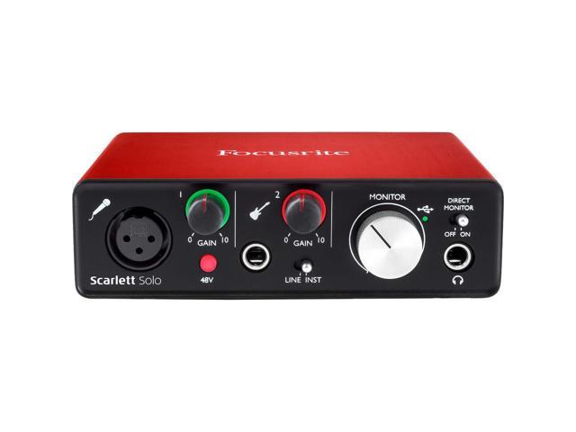 Focusrite Scarlett Solo 2nd Gen 2-in/2-out USB 2.0 Audio Interface 