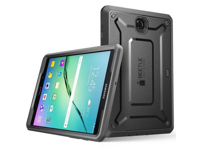 Galaxy Tab S2 9.7 Case, SUPCASE [Heavy Duty] Case for Samsung Galaxy Tab S2 9.7 Tablet [Unicorn Beetle PRO Series] Rugged Hybrid Protective Cover w/ Builtin Screen Protector Bumper (Black/Black)