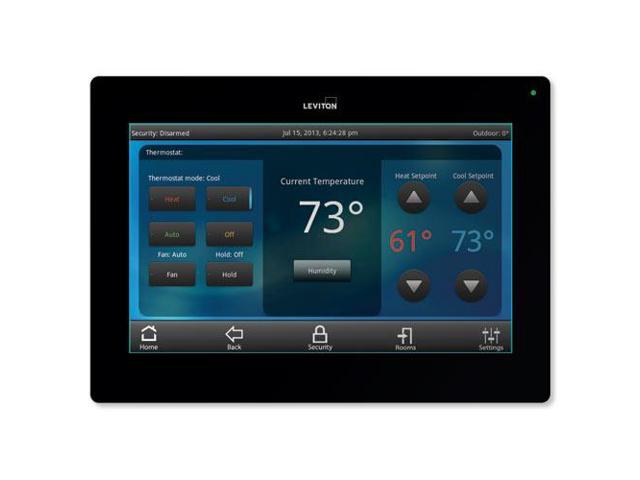 Leviton OmniTouch 7 Security & Automation Color Touchscreen, Black ...