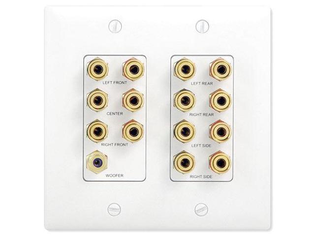 On Q Legrand 7 1 Surround Sound Home Theater Wallplate Wp9009 On Q Legrand 7 1 Surround Sound Home Theater Wallplate Wp9009 Wh