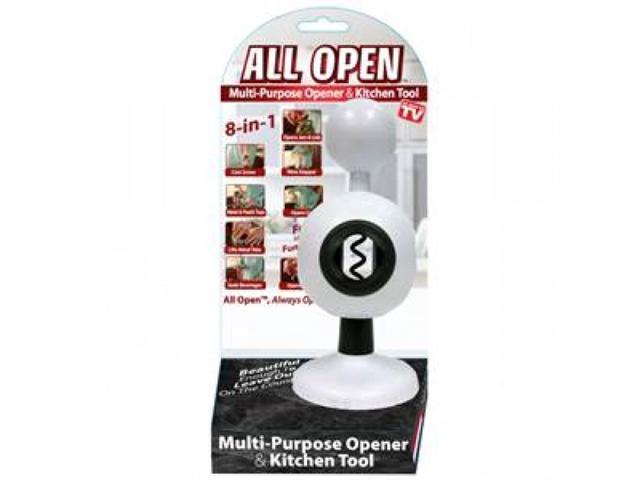 S7028 8 in 1 Assorted Colors All Open Multi-Purpose Opener & Kitchen Tool 