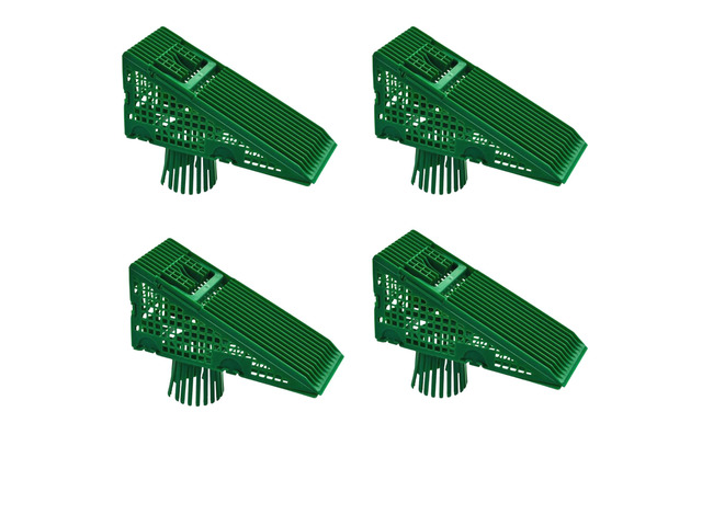 The Wedge Downspout Gutter Guard – 4-Pack, Fits 5" Gutters With 2"x3" Downspouts, Easy No-Tool Assembly, Keeps Leaves Out
