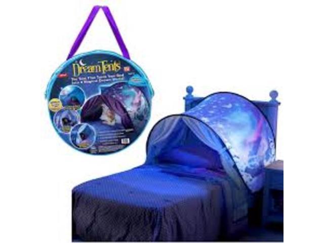 DreamTents Fun Pop Up Tent- Winter Wonderland- Twin (w/ Light)