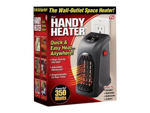 Handy Heater HEAT-MC12/4  Wall Heater, 350 watts, Black