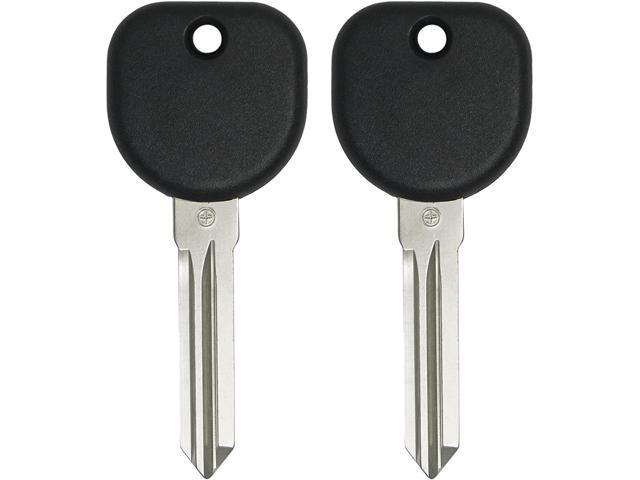 Keyless2Go New Uncut Replacement Transponder Ignition Car Key Circle Plus B111 2 Pack 