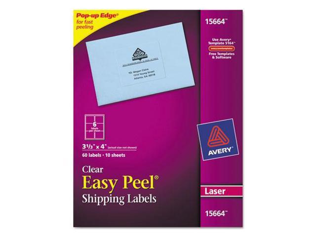 Avery High-Visibility Removable ID Labels Laser/Inkjet 2 x 4 Asst. Neon 120/Pack