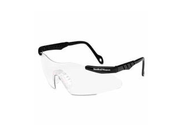 Magnum 3G Safety Eyewear, Smoke Polycarb Anti-Scratch Lenses, Black Ny