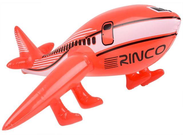 24 Red Inflatable 747 Jet Airplane Aviation Pilot Toy Decoration