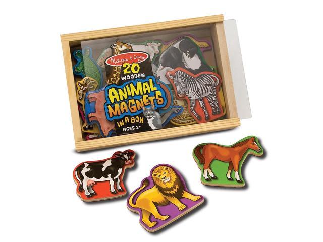 melissa & doug 20 animal magnets in a box