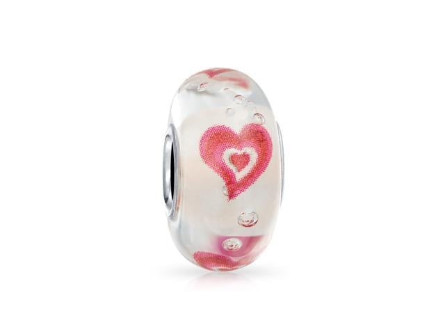 pandora heart glass bead