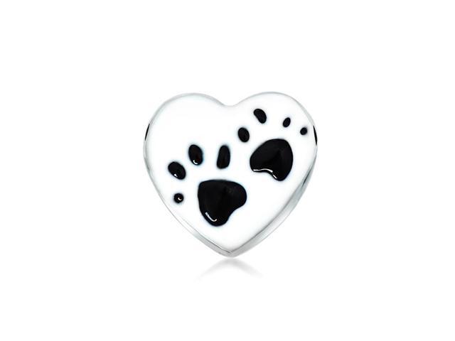 Tiny Bff Dog Cat Puppy Kitten Paw Print Animal Lover Pet Paw Stud Earrings For Women For Teen 925 Sterling Silver