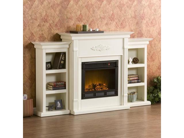 Dublin Ivory Electric Fireplace Newegg Com Dublin Ivory Electric Fireplace