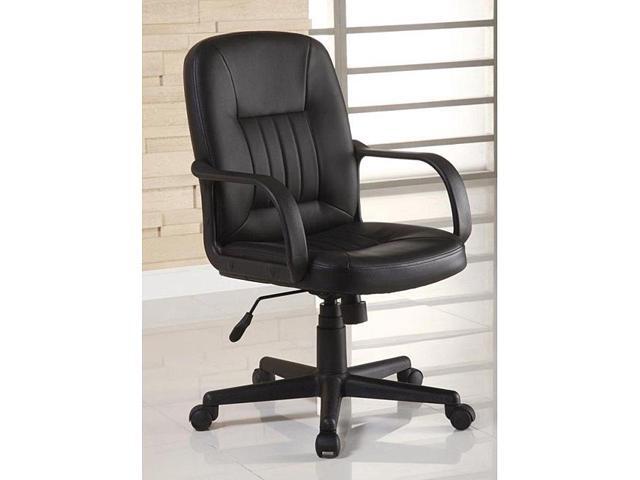Ergonomic Black Leather Executive Office Chair Newegg Com Ergonomic Black Leather Executive Office Chair