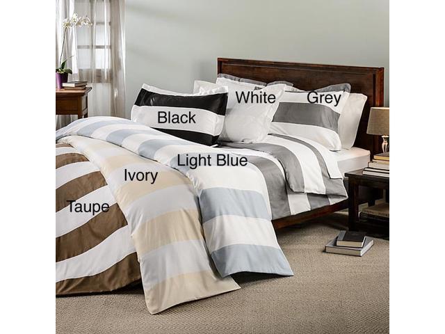 Cabana Striped 3 Piece Duvet Cover Set Newegg Com