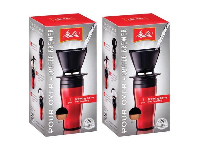 Pour-over Coffee Brewer Travel Mug (Set 