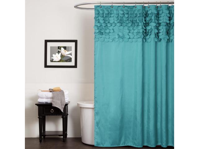 Lush Decor Lillian Turquoise Shower, Lush Decor Lillian Shower Curtain