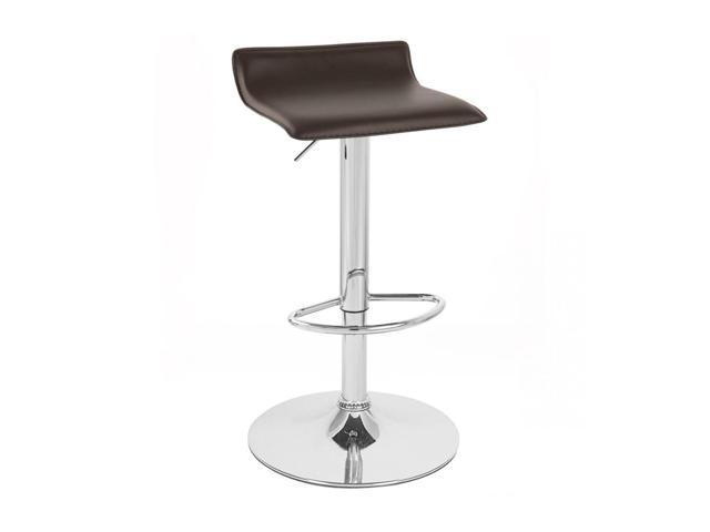 Modern Home Sigma Contemporary "Leather" Adjustable Height Barstool