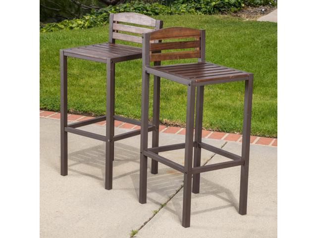 Christopher Knight Home Milos Outdoor Acacia Wood Barstool Set Of 2 Newegg Com - Outdoor Wood Barstool Set Christopher Knight Home Milos Outdoor Acacia Wood Barstool Set Of 2 Newegg Com - Outdoor Wood Barstool Set